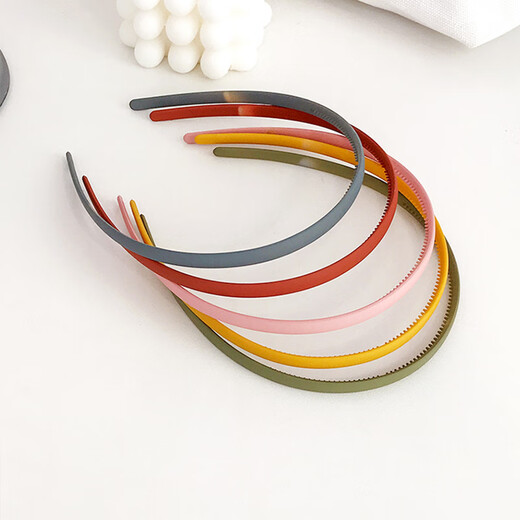 Jingji Simple Hairband Headband Invisible Face Wash Hairpin Sports Bundle Hairband New Internet Celebrity Pressed Hair Anti-Slip Hair Bundle Headband Simple Hairband Green + Black + Khaki