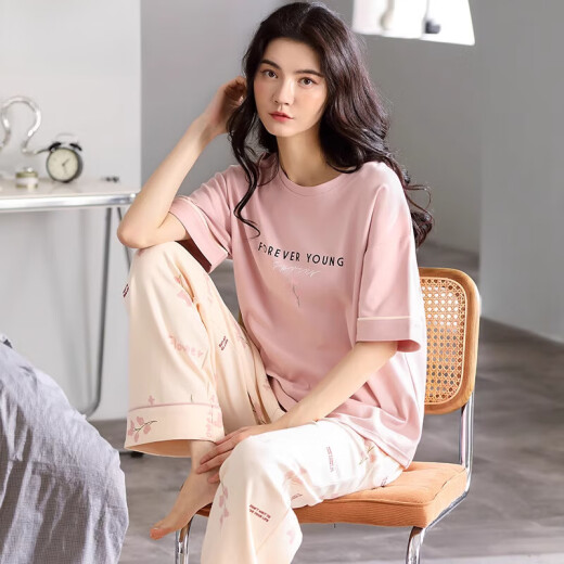 Pijama modal para mujeres en 2025 nuevos pantalones de algodón de algodón de verano ropa para el hogar delgada de gran tamaño de ropa para mujeres