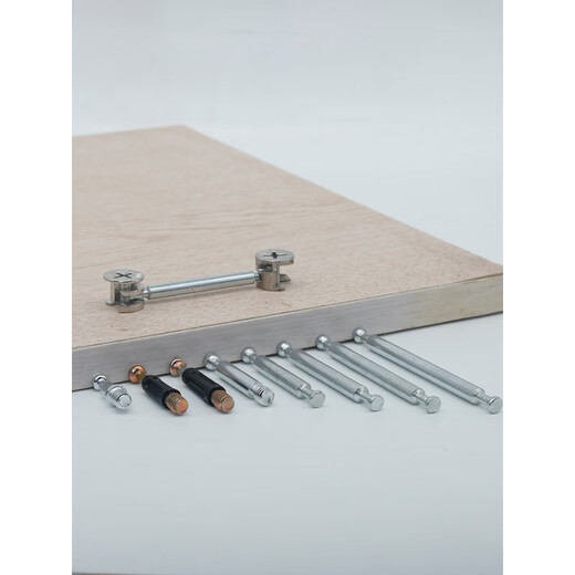 Shantou lincun muebles tornillo de rueda excéntrica de la rueda de la cama de tres en uno barra del armario de la cama de la cama de la cabeza de doble cabecera del pegamento blanco del pegamento blancos de las piezas de luz 6*3520