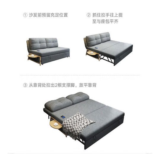 Stoop folding bed lunch break nap bed single person accompanying bed lounge chair folding chair office hospital workplace simple rest bed (5 photos starting: customize other colors contact customer service) [Cotton linen] 95
