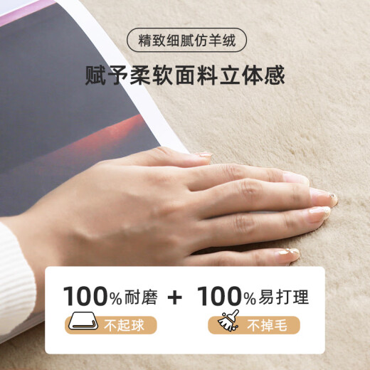 
Carpet Bedside Blanket Cartoon Room Non-maintenance Large Area Blanket In Winter Thickened Carpets You can sleep or sit Cute Dog-14079 120*200CM Imitation Cashmere