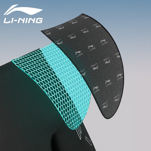 李宁（LI-NING）游泳套装泳裤男士速干五分防尴尬游泳裤准备近视泳镜泳衣三件套男 两件套【832泳裤+黑色泳帽】 3XL （180-190cm）（80-100kg）