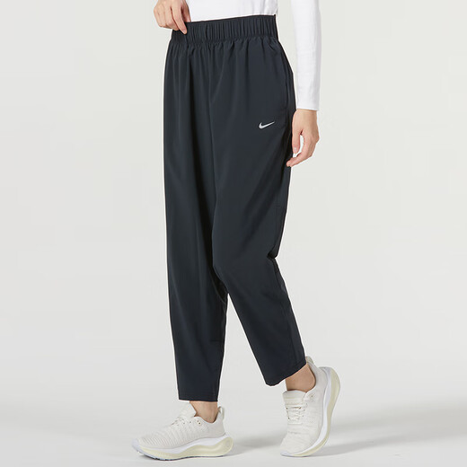 耐克（NIKE）女装套装夏季新款舒适透气跑步训练短袖T恤宽松梭织长裤两件套 FD4150-100+FB7030-010 L/165