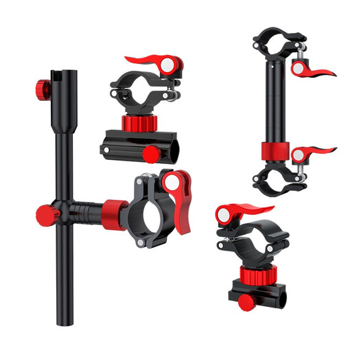 Lingte Knight European-style fishing chair seat cushion aluminum-magnesium alloy accessories turret stand umbrella stand light stand pull bait pan fish protection bracket complete set Black King Kong 2.1 meter bracket