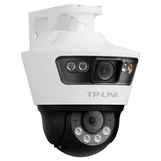 普联（TP-LINK）监控摄像头家用 高清无线室外防水球机 手机APP远程看家 全彩红外夜视360度全景旋转云台版监控器 【双镜头丨双画面】800万断电续航版 64GB内存卡【免费升级128GB卡】