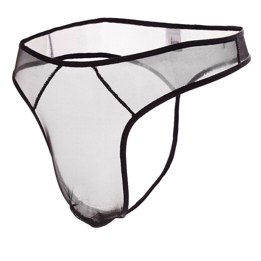 Sexy men's sexy underwear, men's thong underwear, fully transparent T-pants, passion-free nightclub opening, large size gay, red, one-size-fits-all, mesh thong, sexy temptation, one-thread see-through T-pants