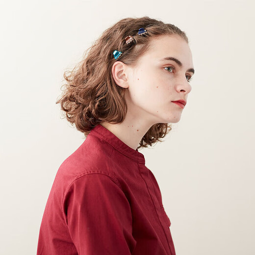 ALEXANDRE DE PARIS Vendôme Mini Clip All-match Hairpin Light Luxurious Hair Accessory Birthday Gift for Women N3 Black Gold