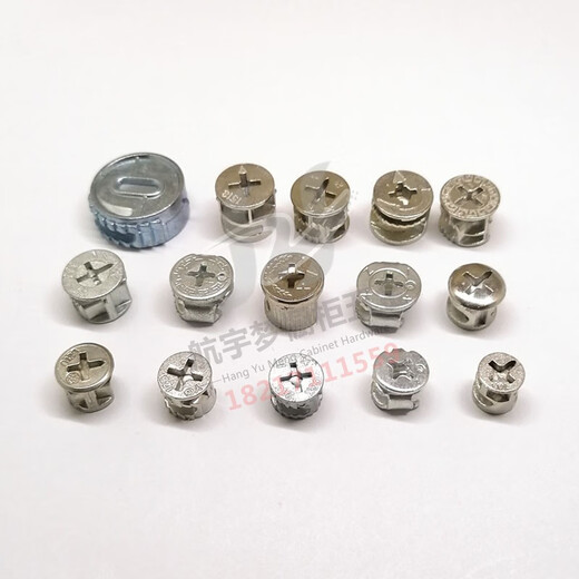 10 mm12 mm15 mm Tornillo de tornillo Muebles de muebles Cajero Accesorios de bloqueo Armario de vestuario Rueda excéntrica 16820 orificios de montaje 10 mm