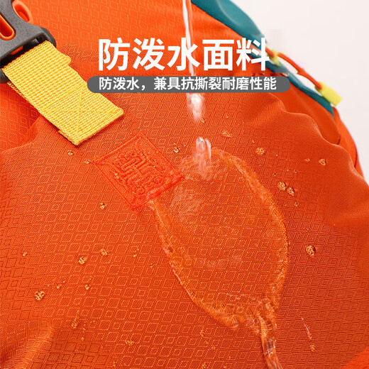 Lugeli Children's Backpack Outdoor Travel Backpack Light Hiking Spring Outing Elementary School Kindergarten School Bag Mountaineering Bag Children's Mountaineering Bag Orange 15L