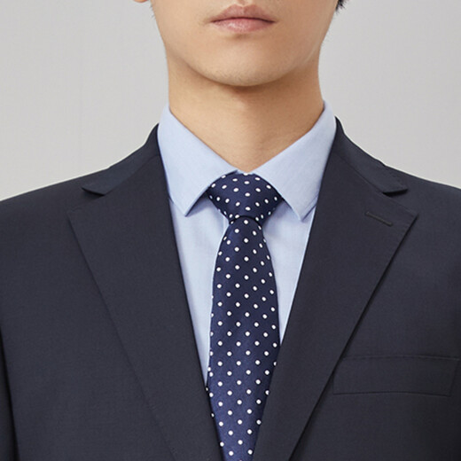 雅戈尔（YOUNGOR）套西上衣男03F1款两粒单排扣外套标准版商务西服羊毛混纺商场同款 藏青 S 165/88A