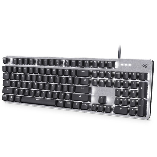 罗技（Logitech） G102 有线游戏鼠标 电竞键鼠套装 TTC轴 K845 背光有线游戏机械键盘 全尺寸 K845红轴-极昼灰+ G102黑-黑色防滑贴