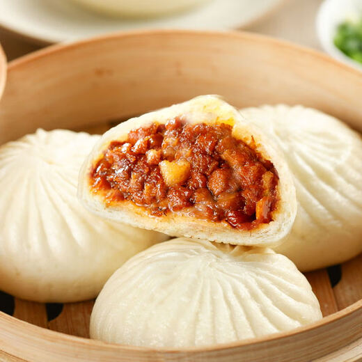 Yechun Food Sand Bun 300G*3 упаковки 18 штук янчжоу булочки свежие домашние куриные кости бамбуко