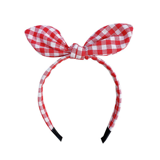 Korean children's hairband little girl playful and cute rabbit ears hairpin headband baby hair accessories girls hairpin headdress 6# wine red rabbit ears hairband