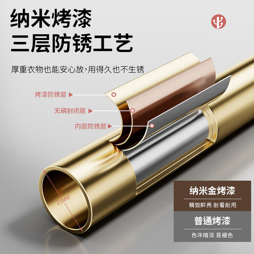 DSRAWMYT衣帽架 落地卧室多功能晾衣服带镜子移动加粗穿衣镜挂衣架一体