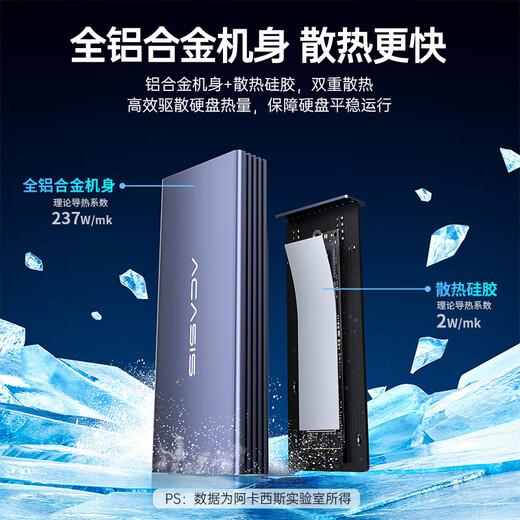 Acasis Type-C Apple SSD box MacBook Air/Pro laptop USB-C interface SSD external all-aluminum mobile box AC-MAC3W