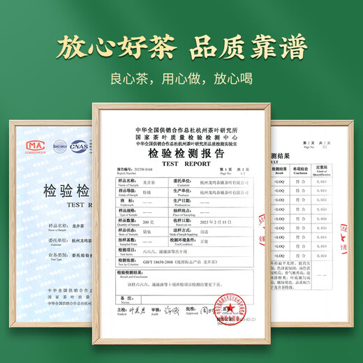 First Jiangnan Green Tea Longjing Special 200g2025 New Tea Mingzhou Tea Treasure Paper Pack Drink High-end Gifts