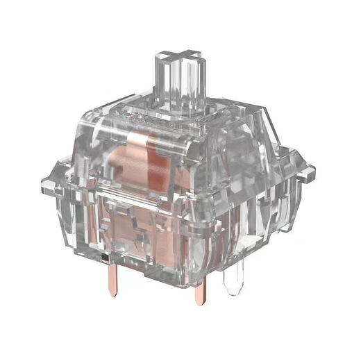皎月轴全透明PC段落线性轴RGB热插拔客制化机械键盘DIY轴体 线性轴 90颗皎月轴罐装