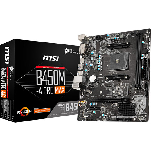 AMD 锐龙R5 4600G核显 搭微星MSI B450M-A PRO MAX 板U套装 CPU主板套装