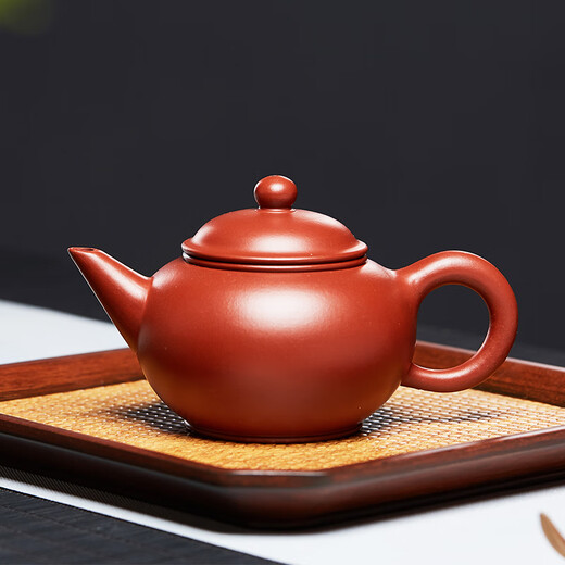 Zun Hu Yixing Zisha Pot Handmade Tea Set Teapot Gift Box Horizontal Pot Dahongpao 200cc