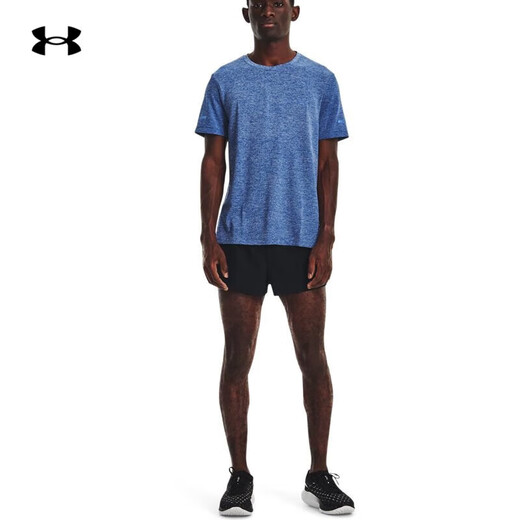 
Under Armor (UNDERARMOUR) official short-sleeved men's spring and summer Seamless fitness training suit breathable running half-sleeved sports T-shirt men's clothing 692 blue-63% nylon 37% polyester fiber XL