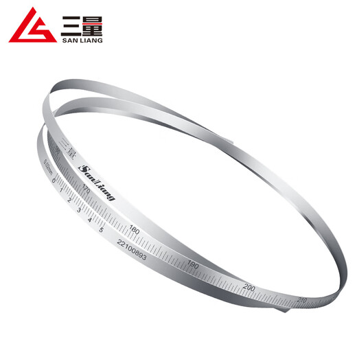 Three-quantity diameter measuring ruler, stainless steel flexible outer diameter circumferential ruler, O-ring cursor, stainless steel extension 300-600mm