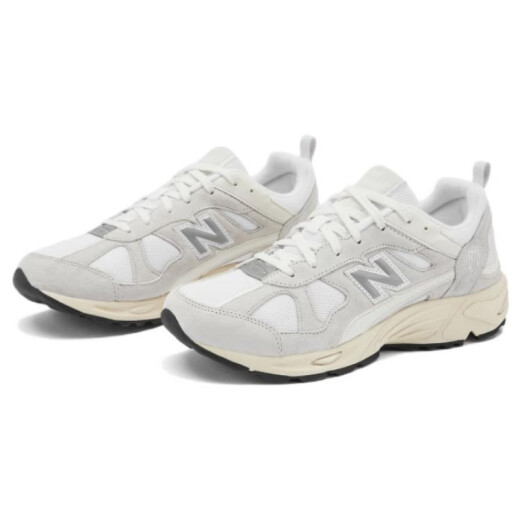 New Balance878 Fabric Sports Shock Absorbing, Anti-Slip y Wear Resistente, Top bajo, Zapatos de estilo de vida, hombres y mujeres, color de café de arroz, D ancho 39.5