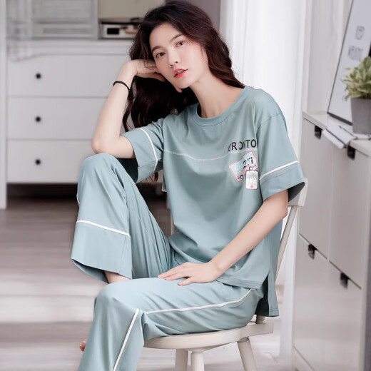 Pijama modal para mujeres en 2025 nuevos pantalones de algodón de algodón de verano ropa para el hogar delgada de gran tamaño de ropa para mujeres