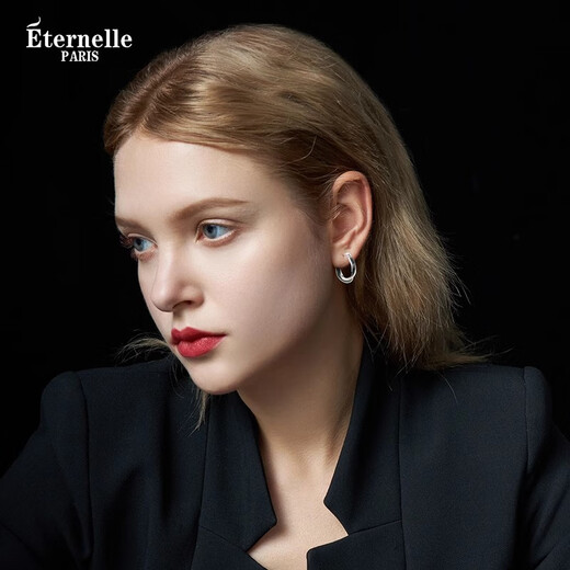 Eternelle French eternal French light luxury sterling silver earrings niche cold style earrings high-end earrings birthday gift