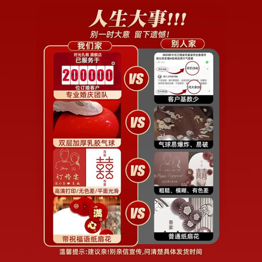 琉礼爵 订婚布置全套 【尺寸加大加宽】新中式订婚宴装饰场景kt板背景墙 喜结良缘-可乐摆件套装