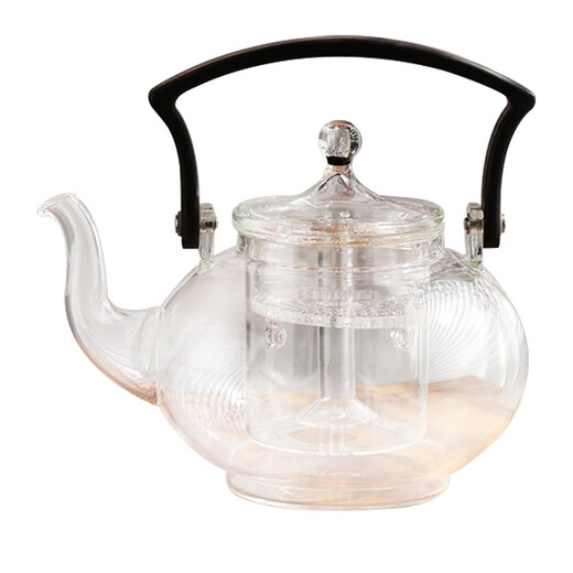 Heyue tea set, Heyue kettle, high borosilicate heat-resistant glass teapot, health kettle, household tea kettle, steaming tea, tea kettle, Heyue kettle (transparent color) 1000ml