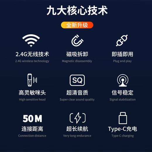 Xianke ok-83 Wireless Microphone Lavalier Microphone Teacher's Special Teaching Live Broadcast Outdoor Performance Handheld Microphone ok-83 Four-in-One Microphone (Head-worn/Lavalier/Handheld/Handle)