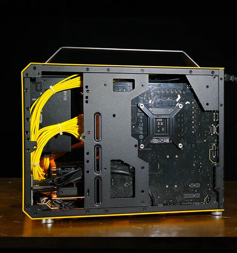 Gigabyte Mechanical Master C+MAX high-end mini water-cooled game console DIY assembly computer design portable small steel cannon desktop machine complete set of configurations optional seven U7 265KF/32G/2T/5070TI