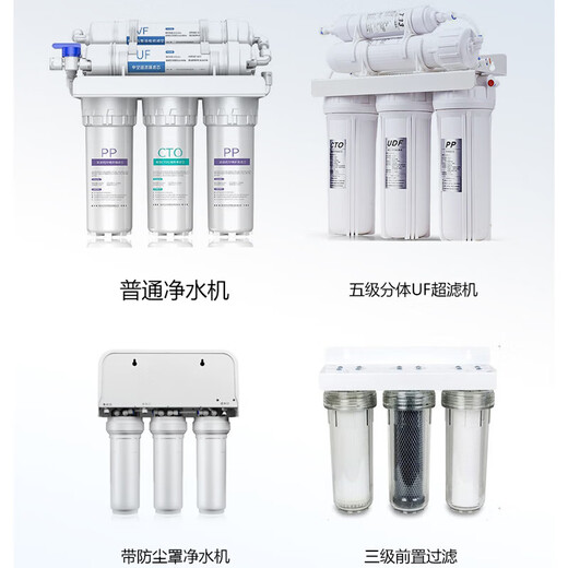 Jin Oujia JOJOA ​​water purifier filter element five-level set universal 10-inch UF membrane ultrafiltration machine water purifier Joyoung JYW-HC-1283WU 4-pack (PP+UDF+CTO+UF ultrafiltration membrane)