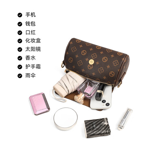 CALWAN KEODH Sitio web oficial bolso para mujeres Bolsas para mujeres Nuevos modos de moda Bolso de hombro de la madre de moda Regalo de cumpleaños para novia para novia [Café] Ligera de moda de lujo Moda de moda redonda de niña