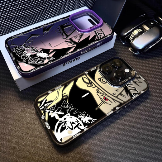 猫漫尖火影忍者iPhone15Promax手机壳14苹果13带土12佐助11鸣人XR新款镭 IMD-黑色-鼬L1105 其它型号联系客服备注