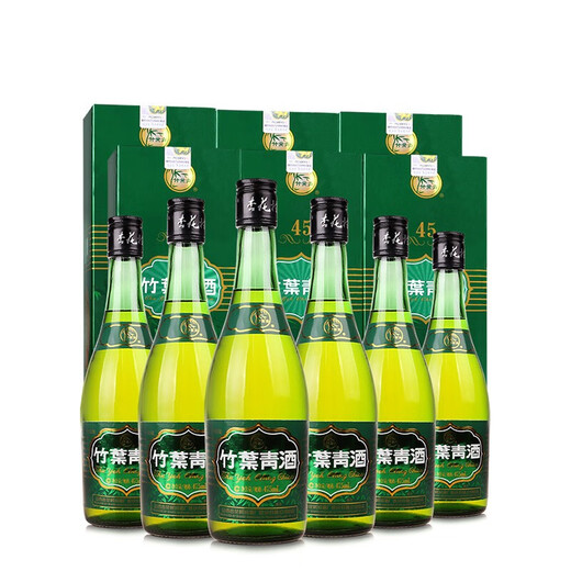 Fenjiu Shanxi Xinghua Village Fenjiu Bamboo Leaf Green Liquor Fragrance and taste dewy wine Full box of ration wine New and old packaging random 45 degrees 475mL 6 bottles Bamboo Leaf Green Shepherd Boy Box