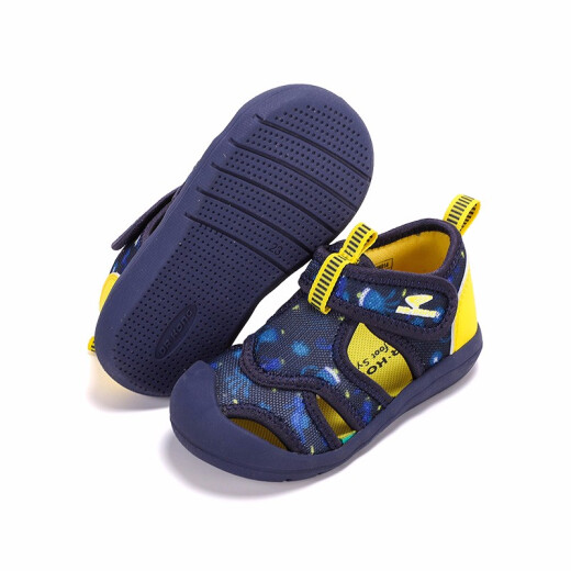 Dr. Jiang (DRKONG) Summer Children's Sandals Boys Baby Shoes 1-3 Years Old Soft Soled Toddler Shoes Dark Blue #26