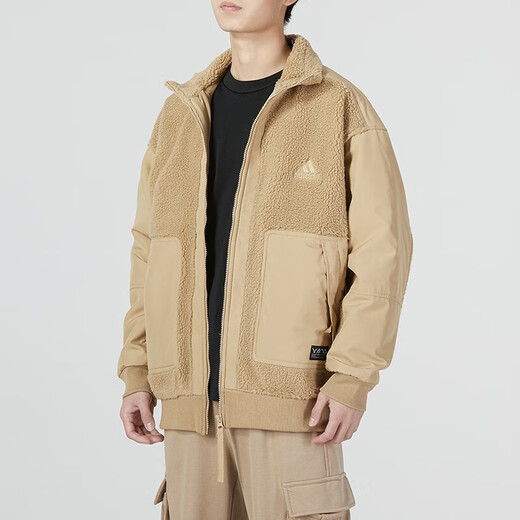 阿迪达斯 （adidas）官网官方外套男装 春季新款运动服时尚摇粒绒休闲服保暖防风衣 HP1391 M (175/96A)