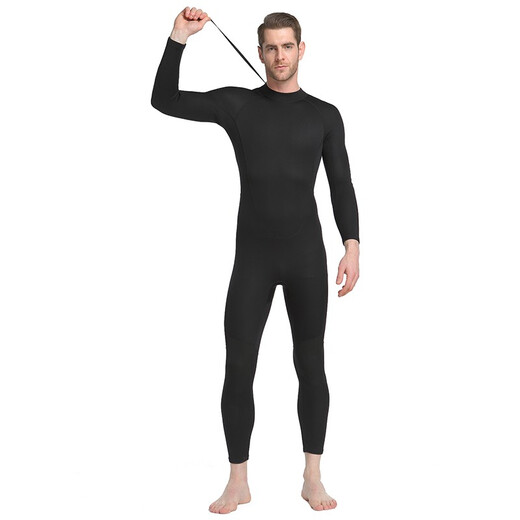 2019 Shark Bart 1.5mm thick material couple wetsuit winter one-piece jellyfish suit warm couple swimsuit men's and women's snorkeling suit men's M