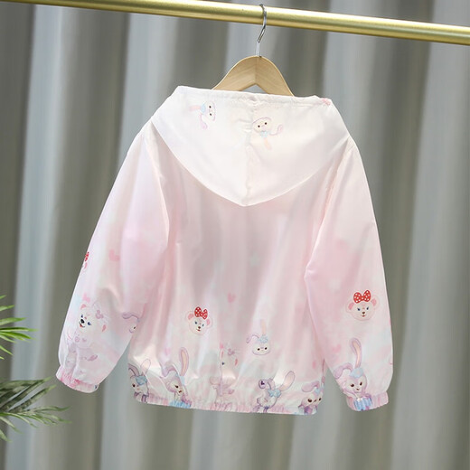 迪士尼（Disney）品牌童装女童防晒衣夏季薄款儿童外套新款连帽皮肤衣女孩防晒服夏 F9928 紫色 150