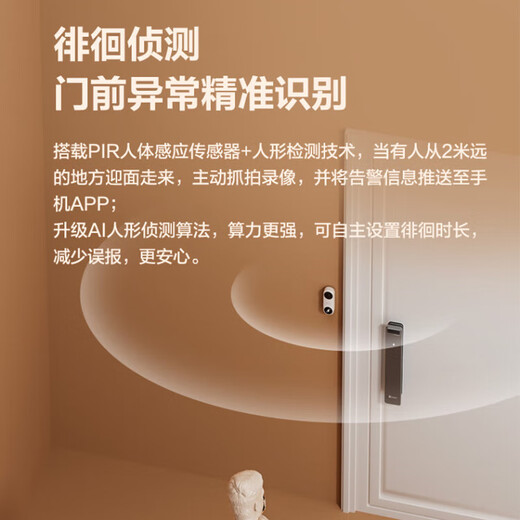 萤石 云家用智能猫眼可视门铃 无线WiFi高清电子防盗摄像头 门口夜视监控器 DB2C/CP3 CP3 【300W+162°广角】 标配