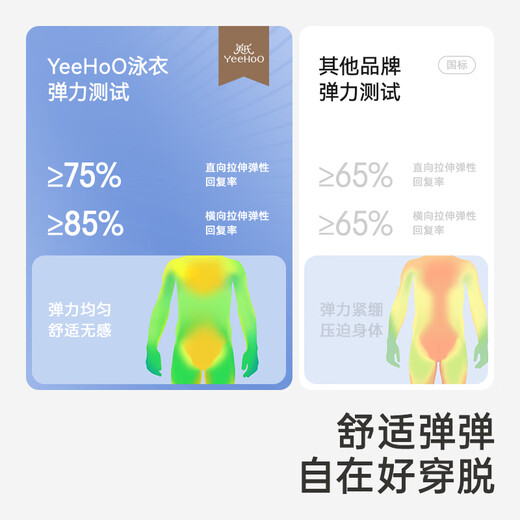 Ying's children's swimsuit short-sleeved one-piece hot spring swimsuit for boys and girls summer sun protection swimsuit UPF50+ girls - light vanilla green - one-piece skirt 100 cm