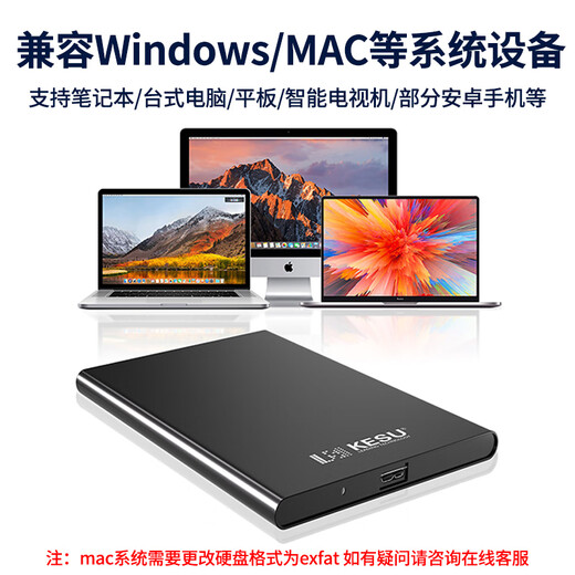 KESU 512GB mobile hard drive - high-speed version 520Mb/s mobile phone connection USB3.0 K201 2.5-inch noble metal space gray external storage large U disk