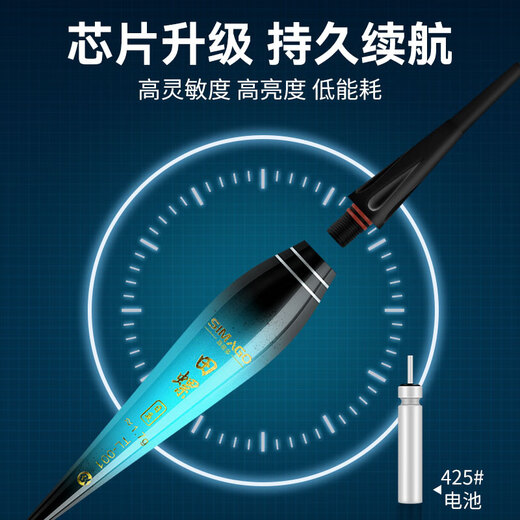 simago喜曼多咬钩变色夜光漂日夜两用电子漂醒目黑坑夜钓浮漂TL-03