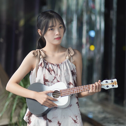Guitarist单板尤克里里23寸初学者女生专用入门级高颜值26寸儿童小吉他 26英寸 青松落色 赠教学
