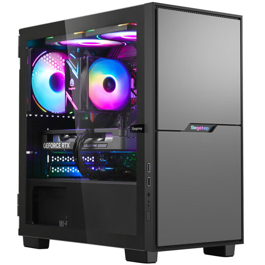 技嘉（GIGABYTE）办公主机12代i3 12100电脑台式办公电脑商用组装机家用娱乐游戏学习上网课整机核显主机 配二:12100+16G+512G