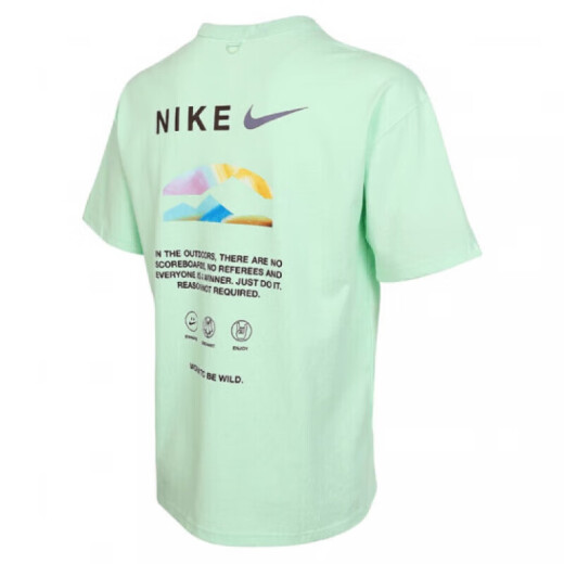 耐克（NIKE）T恤男装夏季新款时尚潮流运动休闲日常印花棉质舒适透气圆领短袖 HF6172-376 2XL