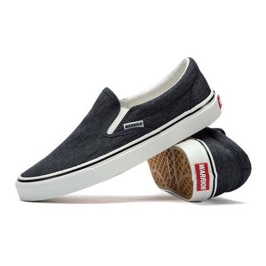 Huili Chaussures pour hommes Chaussures en toile Basic Spring et été Soufflent Breatch One Foot Old Pékin Chaussures Casual Sports Casual Lazy Chaussures noires 42