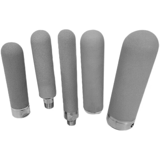 XMSJ Titanium Rod Filtre élément alliage en acier inoxydable Mesh Mesh 316L Voleur Vacuum Flue Gas Poussière de vapeur aération Aération Titane Tile Filtre Élément de diamètre 30x1484
