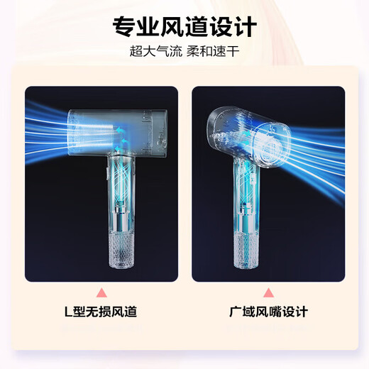 Panasonic Hair Dryer Home Hair Dryer Portable Foldable High Speed Silent Negative Ion Hair Care High Power Hair Dryer Birthday Gift for Girlfriend, Wife, Chinese Valentine's Day Gift EH-NW90 Star Flame Powder Gift Box Nanoyi Moisturizing Hair Care